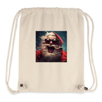 Crazy Santa Claus - Stanley/Stella Recycled Gym Bag - natural - Front