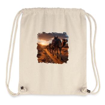 Camel caravans have a long tradition - Stanley/Stella Recycled Gym Bag - natural - Front