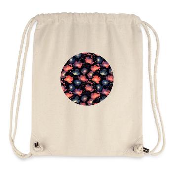 Cosmic Gardens Blumen - Stanley/Stella recycelter Gym Bag - Naturweiß - Vorne