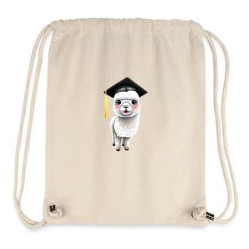 Bachelor Alpaca Studies Graduate School Leaving Certificate - Stanley/Stella Recycled Gym Bag - natural - Front