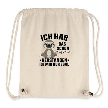 Ist Mir Nur Egal Lustig Spruch - Stanley/Stella recycelter Gym Bag - Naturweiß - Vorne