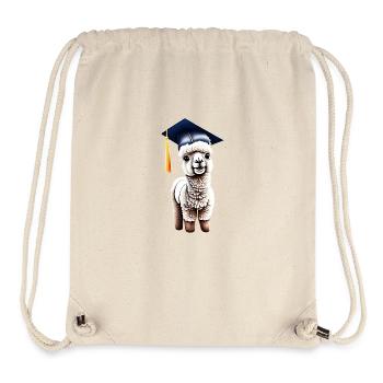 Bachelor Absolvent Schulabschluss Alpaka Studium - Stanley/Stella recycelter Gym Bag - Naturweiß - Vorne