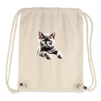 Tomcat Cat Kitten British Shorthair Cat - Stanley/Stella Recycled Gym Bag - natural - Front