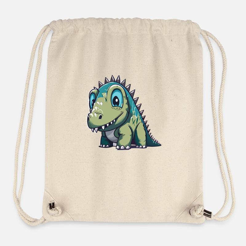 Friendly Dino - Stanley/Stella Recycled Gym Bag - natural