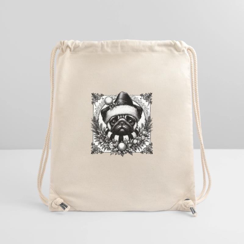 Gothic-Mops Stanley/Stella recycelter Gym Bag