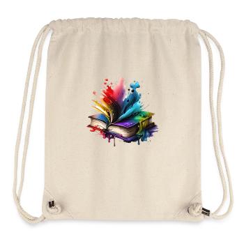 Buch Lesen Geschenk Bücher Leser Buchliebhaber - Stanley/Stella recycelter Gym Bag - Naturweiß - Vorne