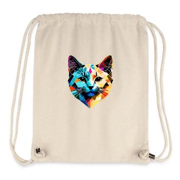 Siamese Cat, Cat, Cat Owner, Domestic Cat, Kitten - Stanley/Stella Recycled Gym Bag - natural - Front
