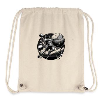 Black & White Tennis - Stanley/Stella Recycled Gym Bag - natural - Front