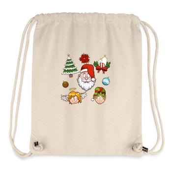 Éléments de Noël - Sac à cordon recyclé Stanley/Stella - blanc naturel - Devant