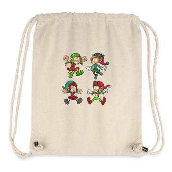 Weihnachtselfen - Stanley/Stella recycelter Gym Bag - Naturweiß - Vorne