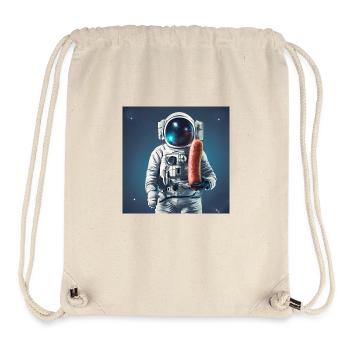 Astronaute saucisse - Sac à cordon recyclé Stanley/Stella - blanc naturel - Devant
