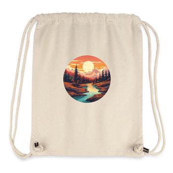 Traumhafte Landschaft - Stanley/Stella recycelter Gym Bag - Naturweiß - Vorne