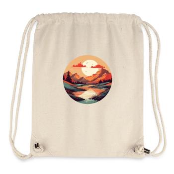 Traumhafter Sonnenuntergang - Stanley/Stella recycelter Gym Bag - Naturweiß - Vorne