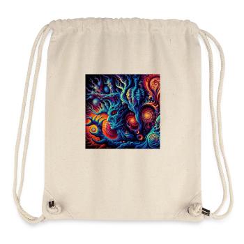 Psy forest fractal - Stanley/Stella recycelter Gym Bag - Naturweiß - Vorne