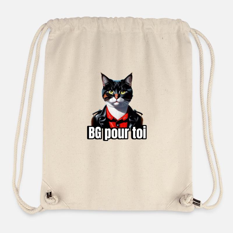 BG pour toi - Sac à cordon recyclé Stanley/Stella - blanc naturel