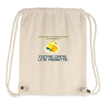 Blague de poisson - Sac à cordon recyclé Stanley/Stella - blanc naturel - Devant