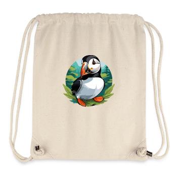 Papageitaucher - Stanley/Stella recycelter Gym Bag - Naturweiß - Vorne