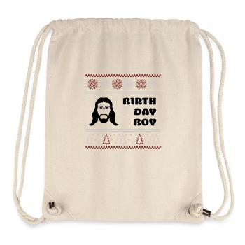 Ugly XMAS · Birthday Boy Christmas - Stanley/Stella Recycled Gym Bag - natural - Front