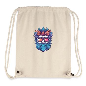 Mann König Brille - Stanley/Stella recycelter Gym Bag - Naturweiß - Vorne