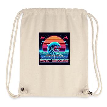 Protect the oceans Retro - Stanley/Stella Recycled Gym Bag - natural - Front