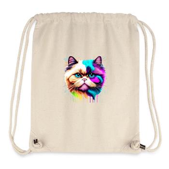 Cat, Siamese cat, Domestic cat, Kitten, Cat owner - Stanley/Stella Recycled Gym Bag - natural - Front