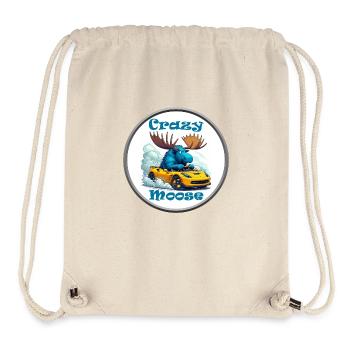 Crazy Moose Power - Stanley/Stella recycelter Gym Bag - Naturweiß - Vorne