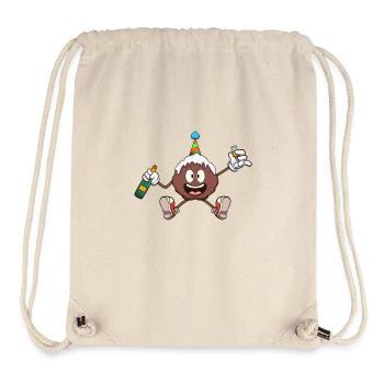 Oliebol With Drink - Stanley/Stella Recycled Gym Bag - natural - Front