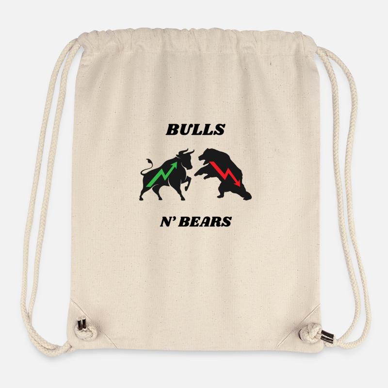 TAUREAUX OURS - Sac à cordon recyclé Stanley/Stella - blanc naturel