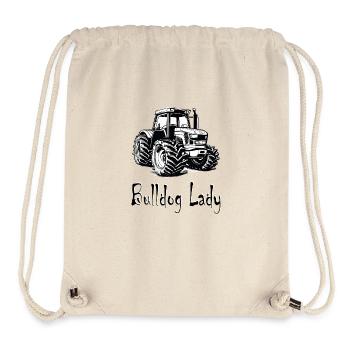 Bulldog Lady - Stanley/Stella Recycled Gym Bag - natural - Front