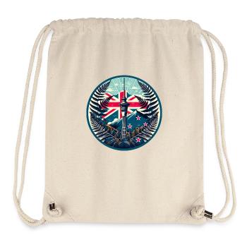 Neuseeland Aotearoa Kiwi 21 - Stanley/Stella recycelter Gym Bag - Naturweiß - Vorne