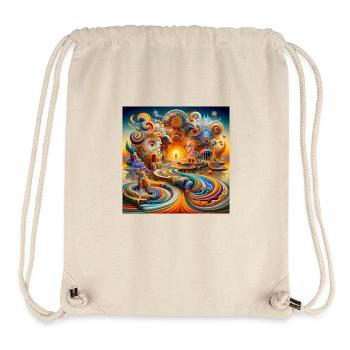 Tempel Psyart - Stanley/Stella recycelter Gym Bag - Naturweiß - Vorne