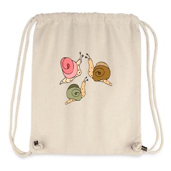 Schnecken - Stanley/Stella recycelter Gym Bag - Naturweiß - Vorne