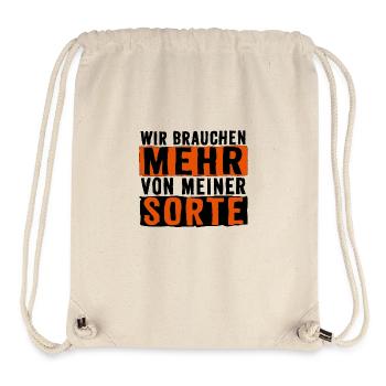 Mehr ich - Stanley/Stella recycelter Gym Bag - Naturweiß - Vorne
