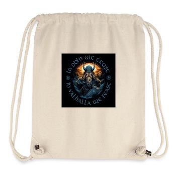 IN ODIN WE TRUST – IN VALHALLA WE FEAST / Vikings - Stanley/Stella Recycled Gym Bag - natural - Front