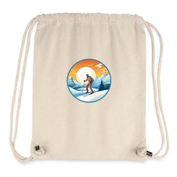 Verschneiter Gipfel - Stanley/Stella recycelter Gym Bag - Naturweiß - Vorne