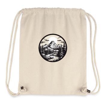 Verschneite Gipfel - Stanley/Stella recycelter Gym Bag - Naturweiß - Vorne