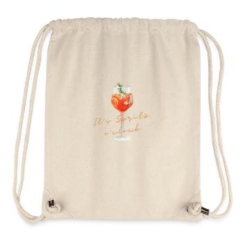 C’est Spritz o ́clock - Spritz minimaliste - Sac à cordon recyclé Stanley/Stella - blanc naturel - Devant
