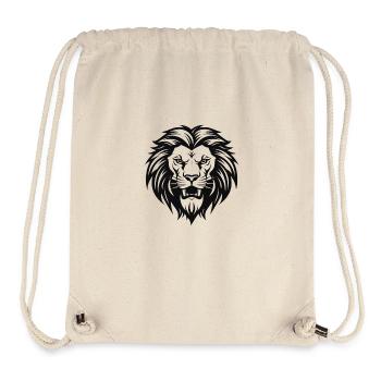 Majestätischer Löwe - Stanley/Stella recycelter Gym Bag - Naturweiß - Vorne