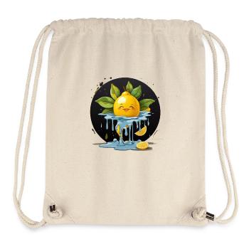 Zitrone - Stanley/Stella recycelter Gym Bag - Naturweiß - Vorne