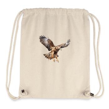 Majestätischer Bussard - Stanley/Stella recycelter Gym Bag - Naturweiß - Vorne