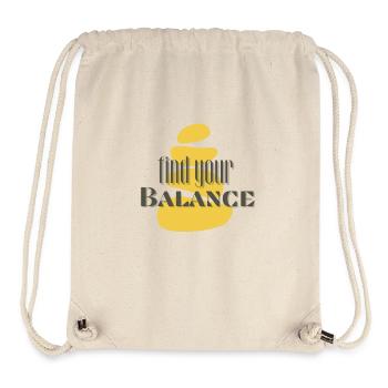 Find your Balance - Stanley/Stella Recycled Gym Bag - natural - Front
