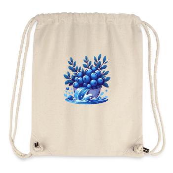 Heidelbeeren Wellen Energieschale - Stanley/Stella recycelter Gym Bag - Naturweiß - Vorne
