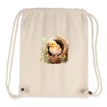 Frühlings-Küken - Stanley/Stella recycelter Gym Bag - Naturweiß - Vorne