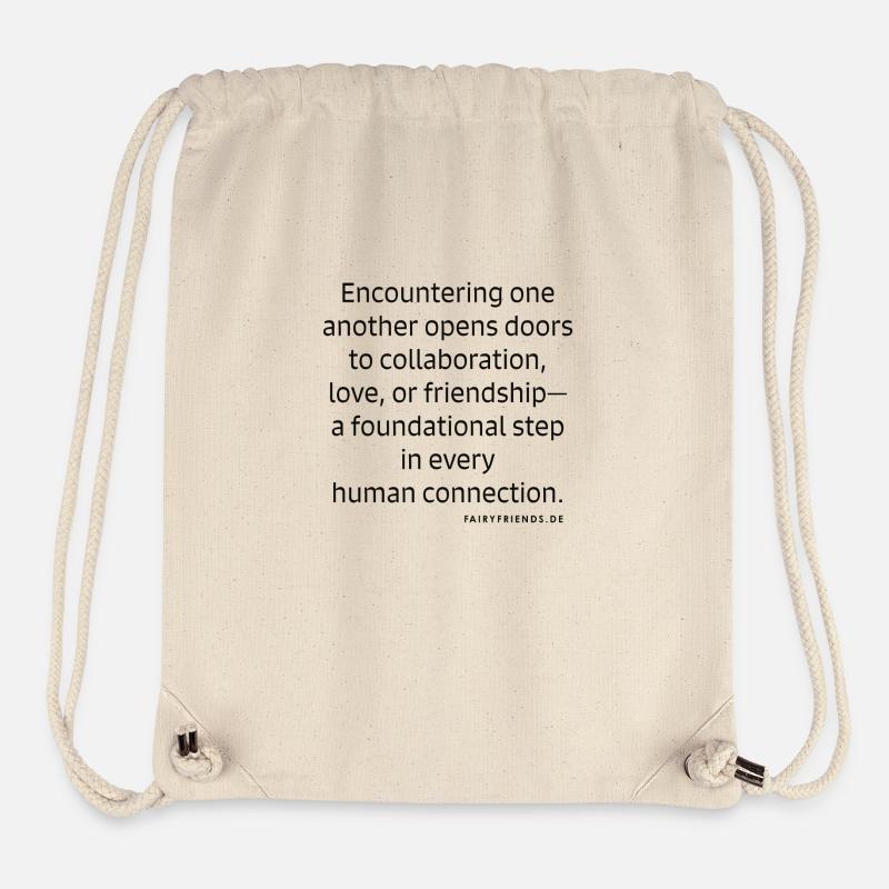 Encounter black - Stanley/Stella recycelter Gym Bag - Naturweiß