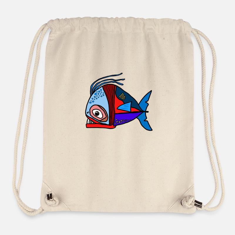 Fisch - Stanley/Stella recycelter Gym Bag - Naturweiß