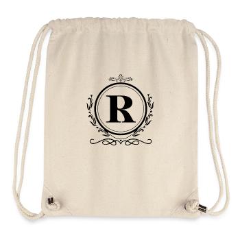 Buchstabe R Dekoration - Stanley/Stella recycelter Gym Bag - Naturweiß - Vorne