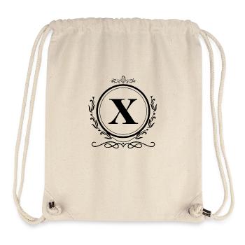 lettre x décoration - Sac à cordon recyclé Stanley/Stella - blanc naturel - Devant