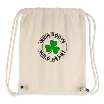 Wild Heart: Funny Irish Girl Design - Stanley/Stella Recycled Gym Bag - natural - Front