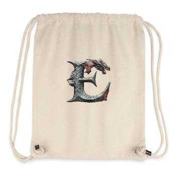 Letter "E" in dragon design. - Stanley/Stella Recycled Gym Bag - natural - Front