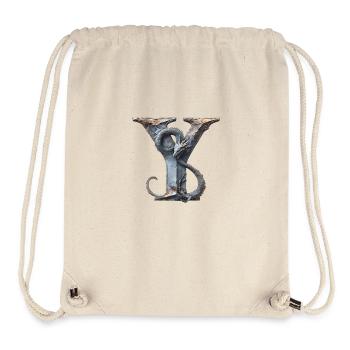 Letter "Y" in dragon design. - Stanley/Stella Recycled Gym Bag - natural - Front